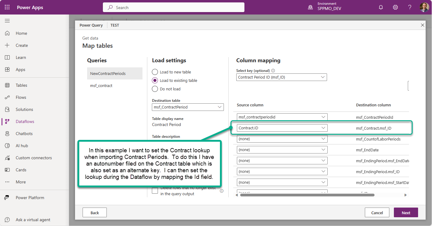 Using Autonumber field to set lookup value