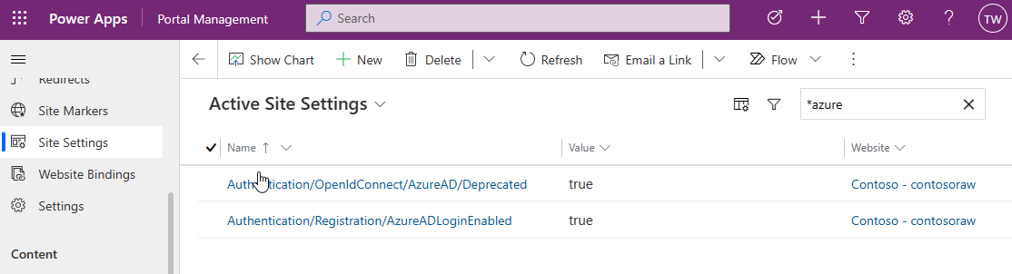 Deprecate Azure AD Authentication