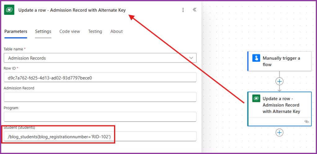 updating lookup field with alternate key